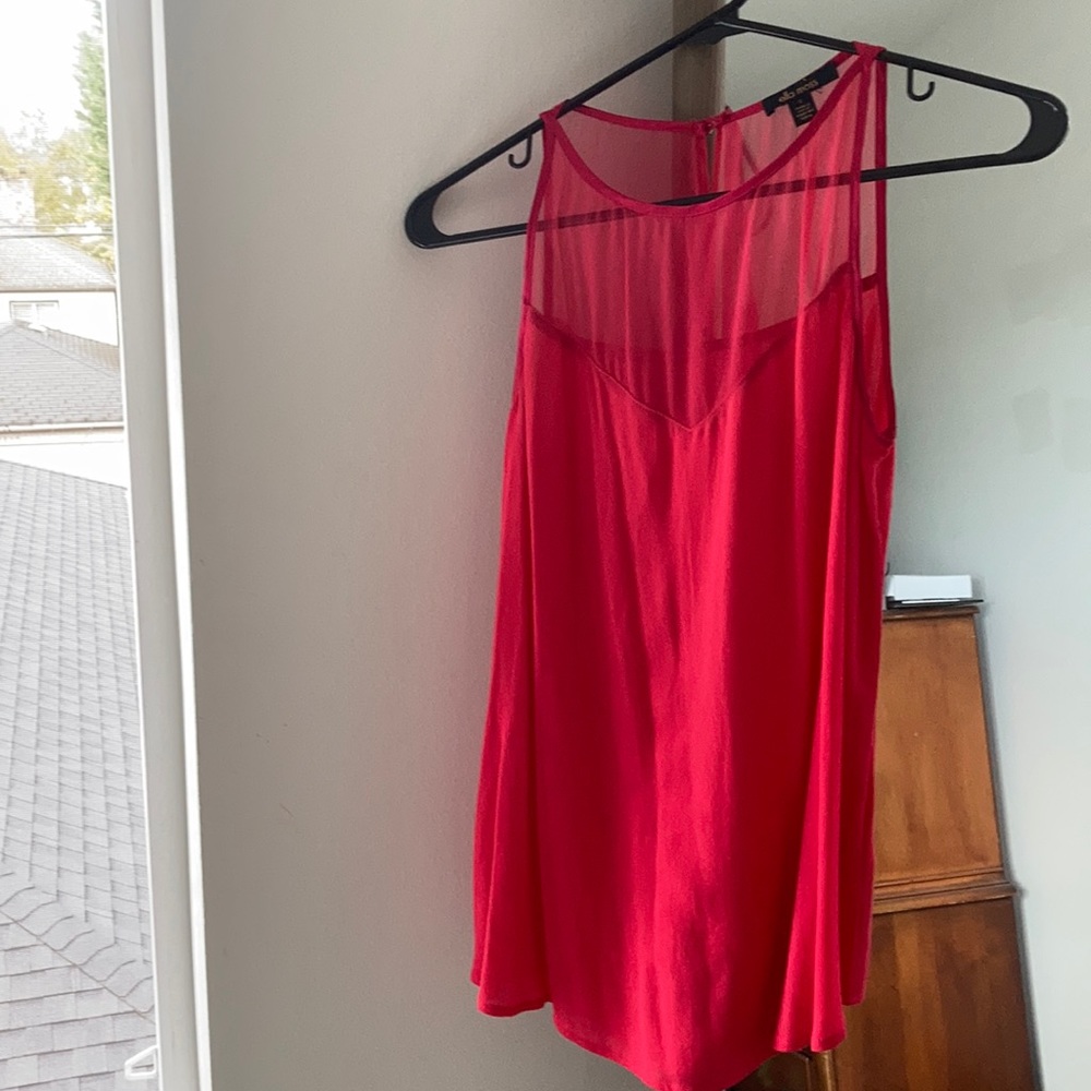 Ella Moss magenta/pink sleeveless top
